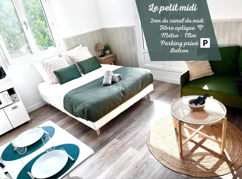 Le Petit Midi - Parking - Metro - Fibre - Canal 툴루즈 외부 사진